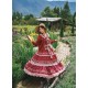 Yolanda Cranberry And Four-Leaf Clover Cardigan Skirt JSK and OP(Reservation/3 Colours/Full Payment Without Shipping)